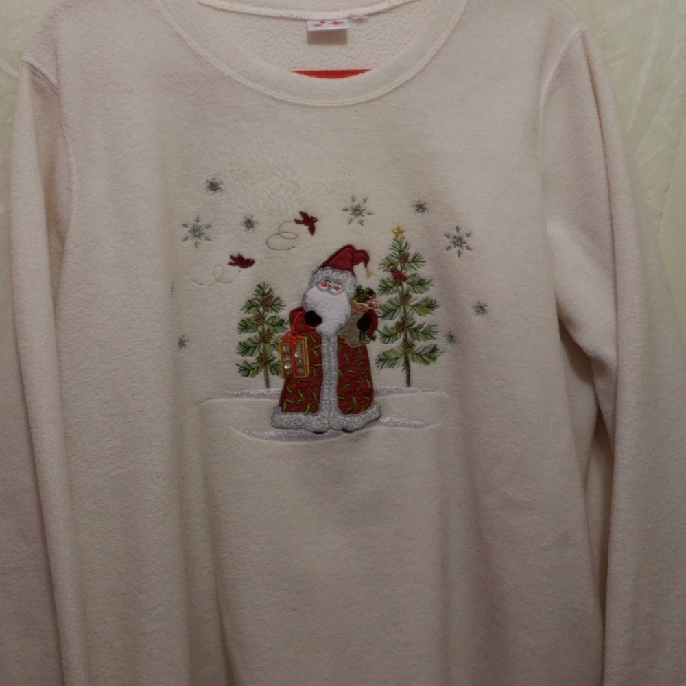 Christmas flease top